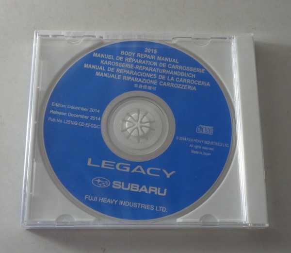 Werkstatthandbuch auf CD Subaru Legacy Karosserie Reparaturen Body Repair 2015