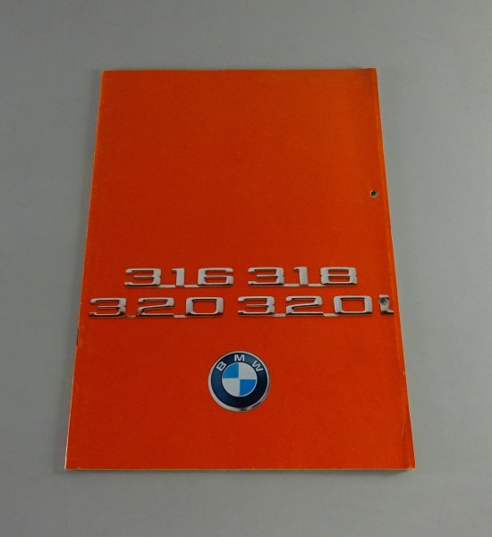 Faltprospekt / Broschüre BMW 3er E21 316 / 318 / 320 / 320i Stand 02/1975