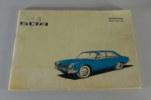 Betriebsanleitung / Handbuch Peugeot 504 Stand 12/1970