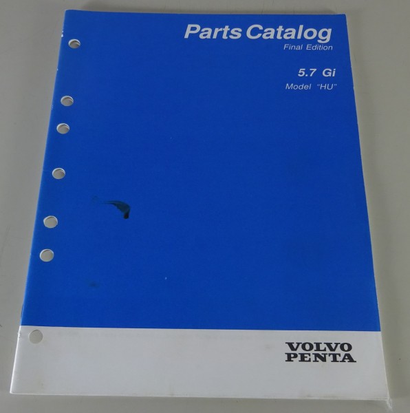 Parts Catalog / Ersatzteilliste Volvo Penta Engine 5.7 Gi Model "NC" Stand 1995