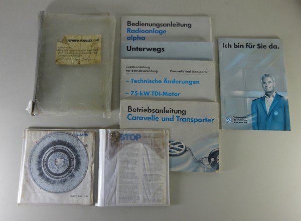 Betriebsanleitung + Bordmappe VW Caravelle / Bus / Transporter T4 von 07/1994
