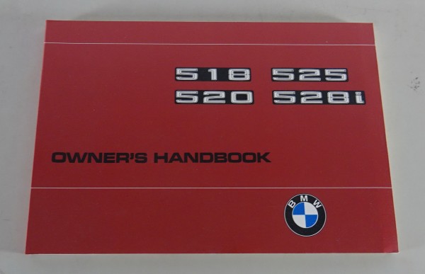 Owner's Manual / Handbook BMW 5-Series E12 518 / 520 / 525 / 528i from 08/1977