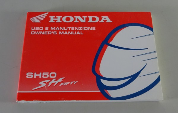 Owner´s Manual / Uso e Manutenzione / Betriebsanleitung Honda SH 50 Stand 1996