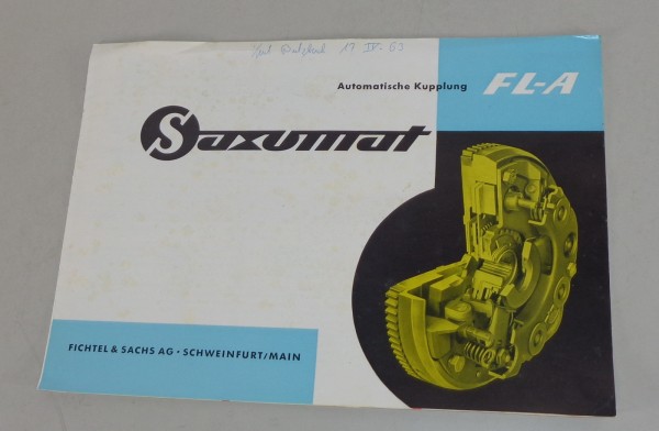 Prospekt Fichtel & Sachs Sachsomat FL-A von 07/1963