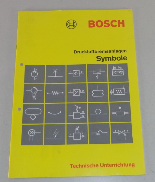 Handbuch Bosch Druckluftbremsanlagen Symbole von 07/1983