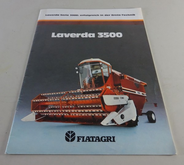 Prospekt / Broschüre Fiat - Fiatagri Mähdrescher Laverda Serie 3500