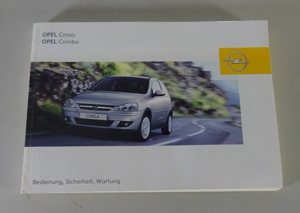 Betriebsanleitung / Handbuch Opel Corsa C / Combo Stand 08/2005