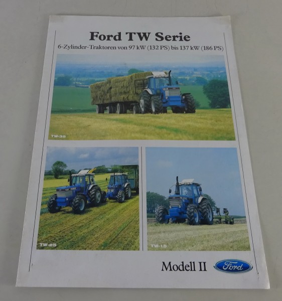 Prospekt Ford Traktoren TW Serie TW 15 / TW 25 / TW 35 | 132PS - 186PS von 1985