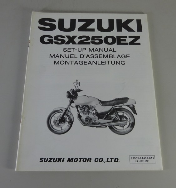 Montageanleitung / Set Up Manual Suzuki GSX 250 EZ von 03/1982