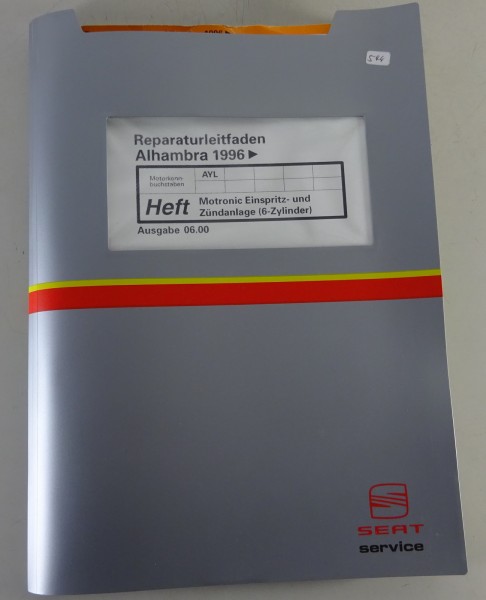 Werkstatthandbuch Seat Alhambra 1996 Motronic Einspritz- + Zündanlage 6 Zylinder