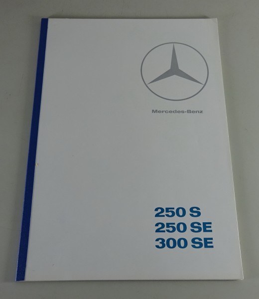 Prospekt Mercedes-Benz 250 S / SE + 300 SE W108 Stand 08/1965