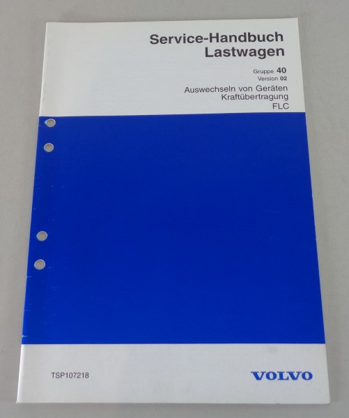 Werkstatthandbuch Volvo LKW FLC Kraftübertragung von 1998