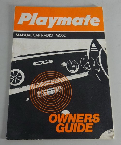 Owner´s Manual / Handbook Playmate Car Radio MC02 from 09/1972