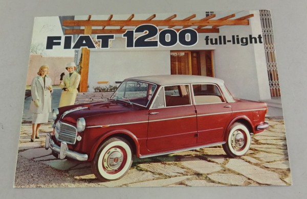 Prospekt / Brochure Fiat 1200 full light / Roadster