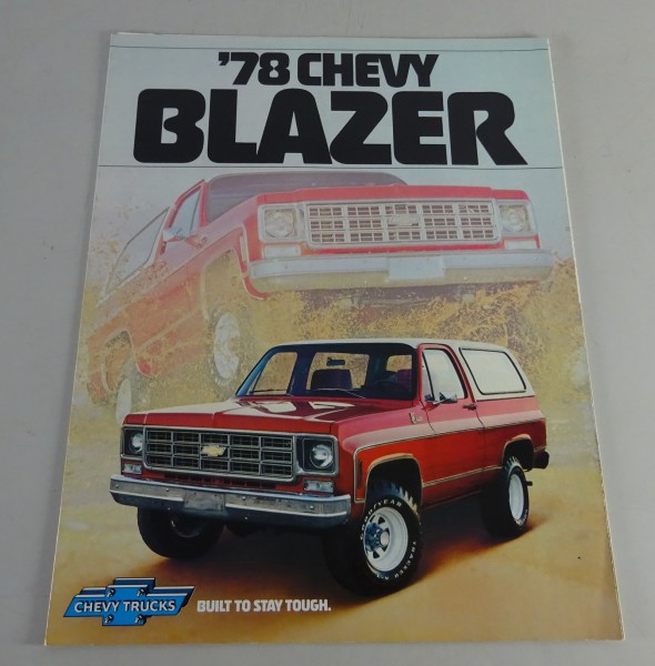 Prospekt / Brochure Chevrolet / Chevy Blazer Modelljahr 1978 Stand 07/1977