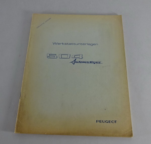 Werkstatthandbuch Peugeot 504 Automatik Getriebe ZF 3 HP - 12 von 08/1969