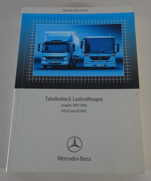 Tabellenbuch Mercedes Benz Atego und Econic Ausgabe 2007 / 2008