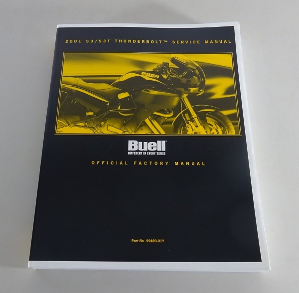 Workshop manual Buell Thunderbolt S3 / S3T Models 2001 from 02/2001