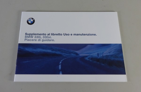 Supplemento al libretto Uso e manutenzione BMW 3er E46 330i / 330ix '06/2000