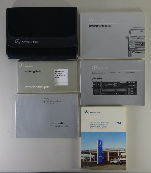 Bordmappe mit Betriebsanleitung Mercedes-Benz W463 G-Modell Stand 12/1989