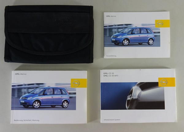 Bordmappe + Betriebsanleitung / Handbuch Opel Meriva A Stand 2004