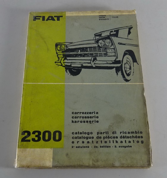 Teilekatalog Fiat 2300 - Karosserie Stand 02/1963