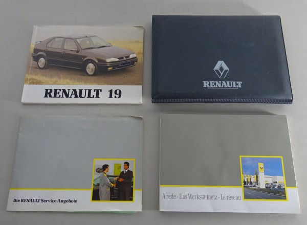 Bordmappe mit Betriebsanleitung / Handbuch Renault 19 / R19 Stand 1995