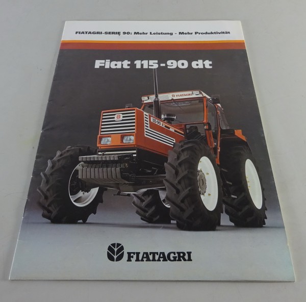 Prospekt / Broschüre Fiat - Fiatagri Traktor 115-90 DT Turbo Stand ca. 1984