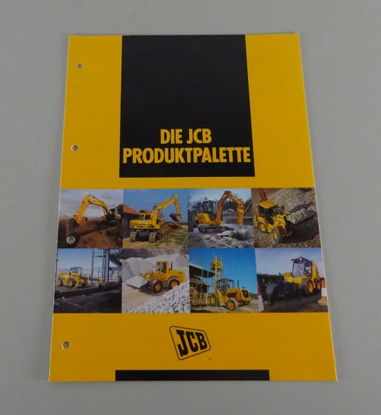 Prospekt / Broschüre JCB Produktpalette Stand 06/1997