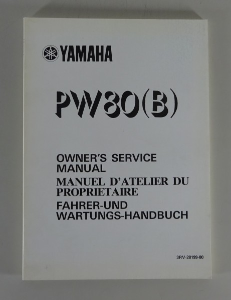 Betriebsanleitung und Wartungshandbuch Yamaha PW 80 (B) Stand 08/1990