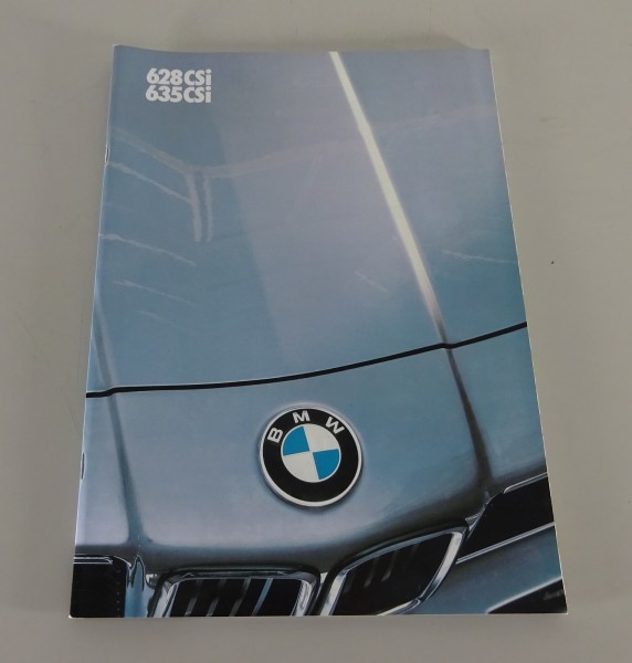 Prospekt / Broschüre BMW 6er E24 628CSi / 635CSi Stand 01/1984