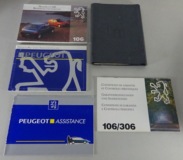 Bordmappe mit Betriebsanleitung Peugeot 106 von 1994