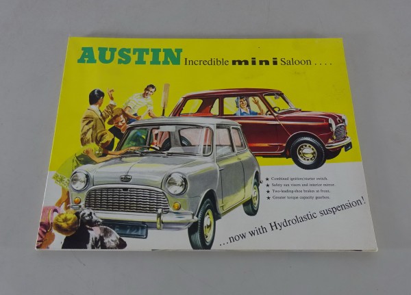 Prospekt/ Broschüre/ Poster/ Faltposter Austin Mini auf Englisch