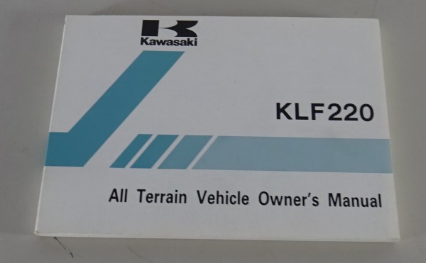 Owner's Manual / Handbook Kawasaki KLF 220 A6 von 05/1992