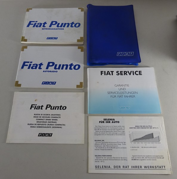 Bordmappe + Betriebsanleitung Fiat Punto von 09/1999