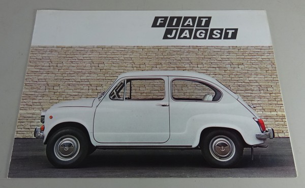 Faltprospekt / Broschüre Fiat 600 Jagst Stand ca. 1960