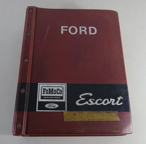 Teilekatalog / Spare parts catalogue Ford Escort MK. I / Mark 1 Baujahr ab 1968