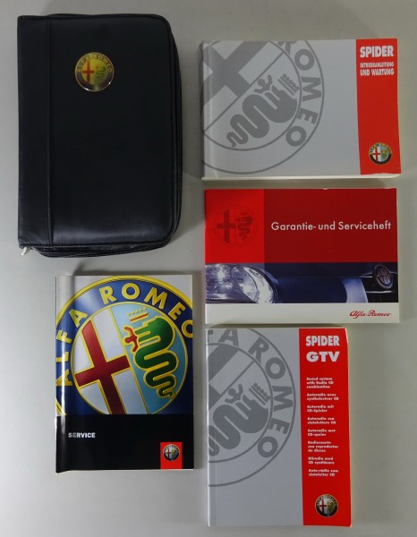 Bordmappe + Betriebsanleitung Alfa Romeo Spider Typ 916 T. Spark + V6 '04/1998