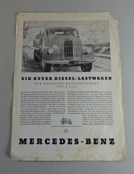 Prospektblatt Mercedes-Benz L 3250 (L 311) Stand 1949