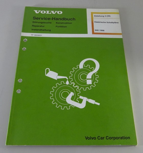 Werkstatthandbuch Elektrik / Elektrische Schaltpläne Volvo 940 Stand 1998