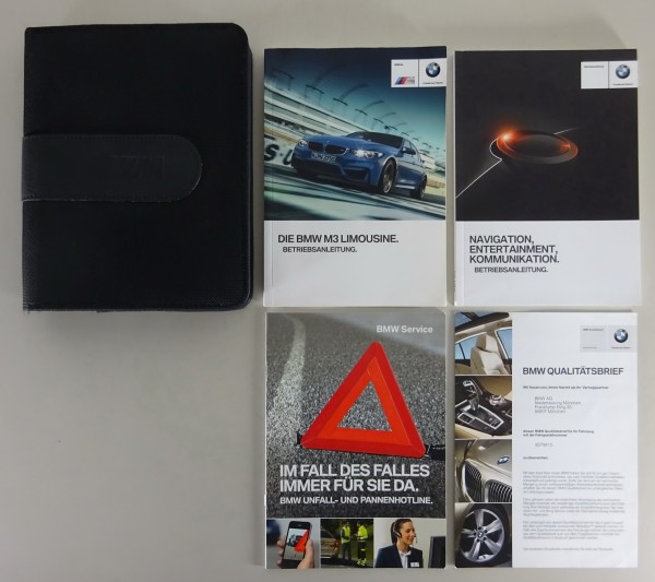 Bordmappe + Betriebsanleitung BMW M3 Limousine F80 Stand 10/2015
