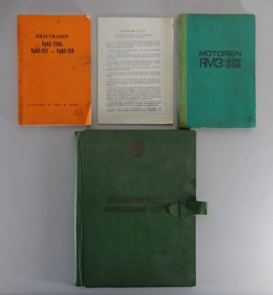 Bordmappe + Betriebsanleitung / Handbuch KrAZ 256 / 257 / 258 Stand 1976