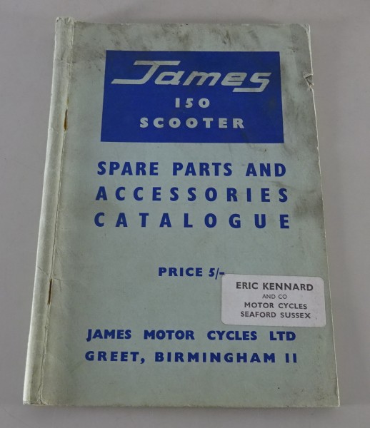 Teilekatalog / Spare Parts and Accessories List James 150 Scooter