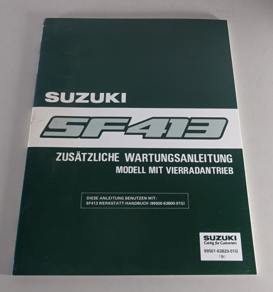 Werkstatthandbuch Suzuki Swift EA SF 413 4WD Allrad Antrieb Stand 10/1989