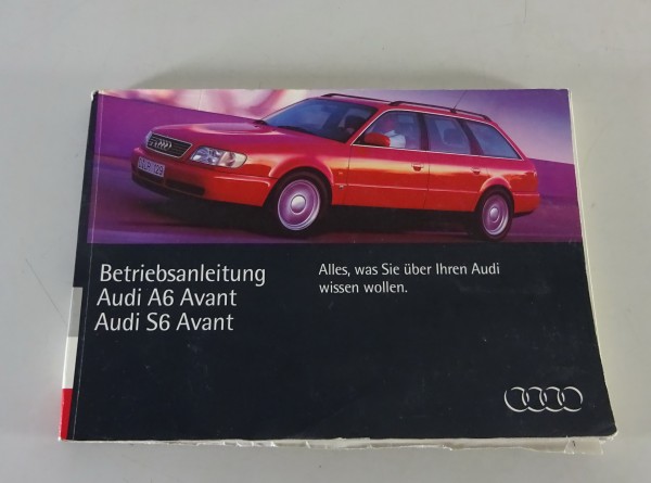 Betriebsanleitung Audi A6 Avant C4 incl. Quattro + S6 Avant Stand 07/1995