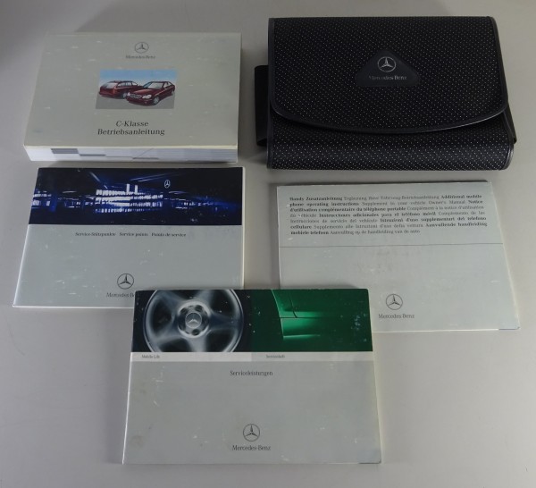 Bordmappe + Betriebsanleitung Mercedes C-Klasse W203 + T-Modell von 4/2002
