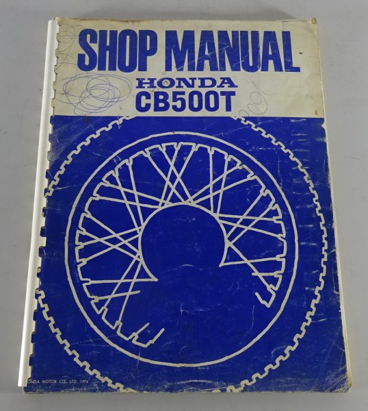 Workshop Manual / Service Manual Honda CB 500 T Twin /CB500T Twin Stand 1974