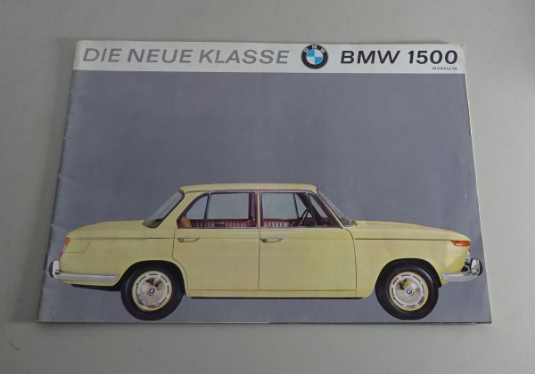 Prospekt / Broschüre BMW 1500 Neue Klasse Modelljahr 1964 Stand 09/1963