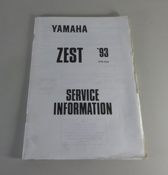 Werkstatthandbuch Service Information Yamaha Zest Stand 1993