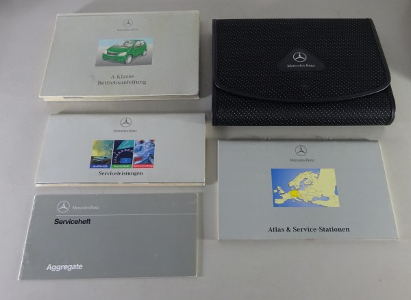 Bordmappe + Betriebsanleitung Mercedes A-Klasse W168 A140 / A160 etc. von 6/1999